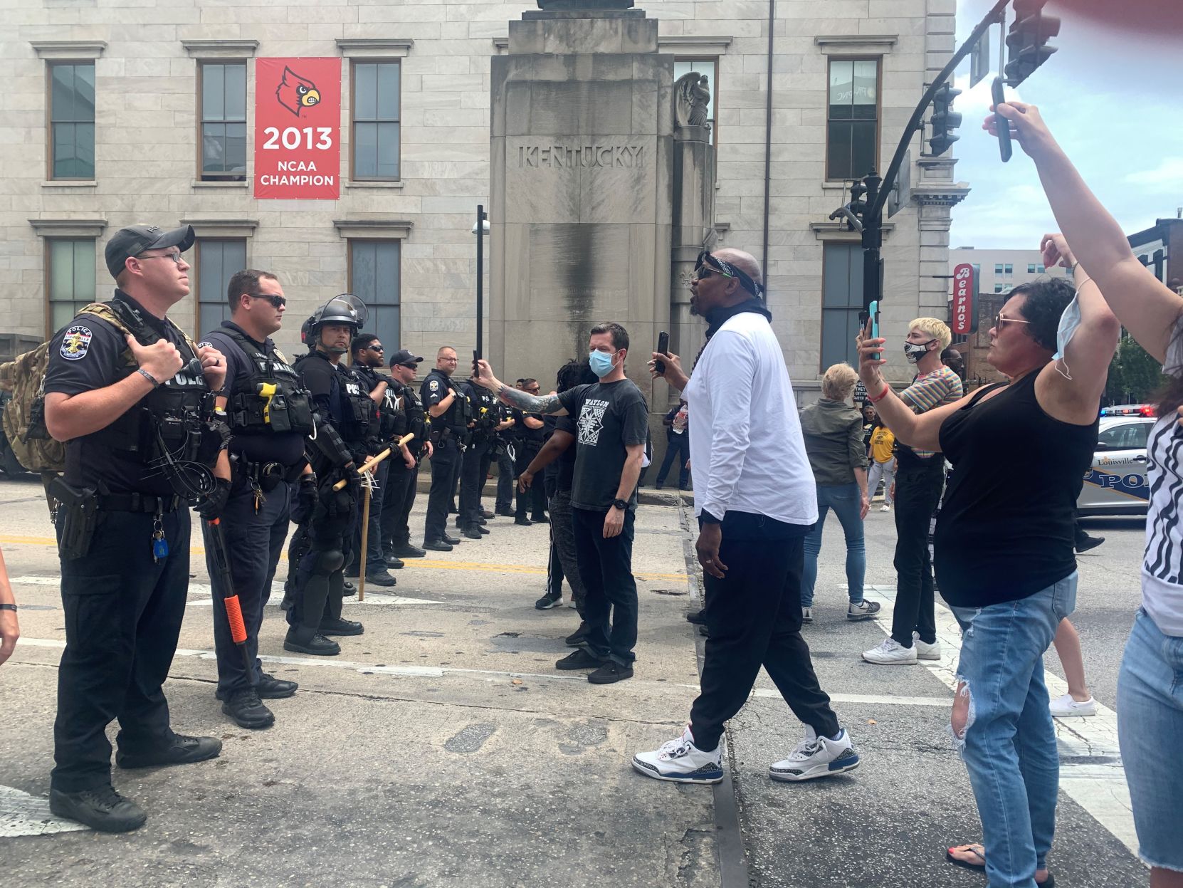 Second Street Bridge Protesters